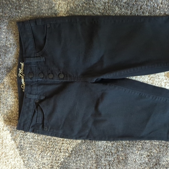 Universal Thread High Rise Skinny Bootcut Women's Size 0/25R  Black Jeans Pants - Picture 2 of 8